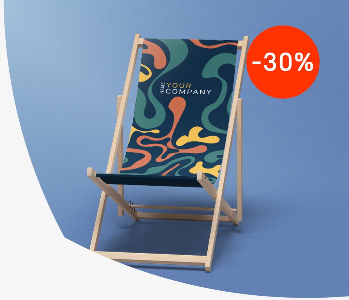 ležalniki s potiskom